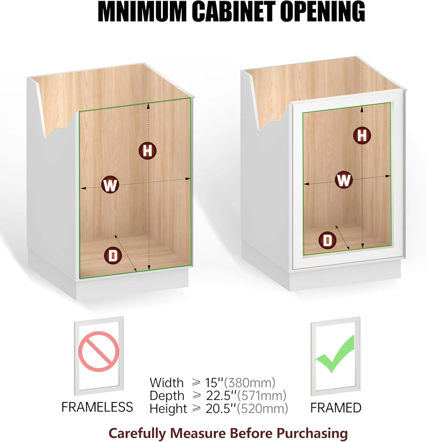 2-Tier Cabinet Pull Out Shelves (14"W x 22"D), Slide Out Shelves for Kitchen Cabinets, Metal Under Cabinet Roll Out Shelf