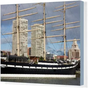 20x16 Canvas Print of Moshulu Sailing Ship, Penns Landing, Waterfront District (3618226)