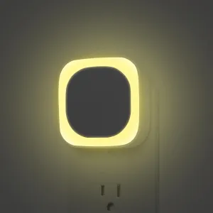 4 Pack Plug in Dimmable Night Lights, Soft Warm White, Auto Dusk to Dawn Sensor, Square Nightlights for Bathroom, Hallway, Stairs, Kitchen, Bedroom, Garage