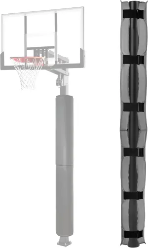 72" Tall Basketball Pole Pad, All-Weather Round Basketball Pole Padding Outdoor, 2" Thick Heavy Duty Wrap-Around Protective Pads for Adjustable & Fixed Height Basketball Hoop Poles