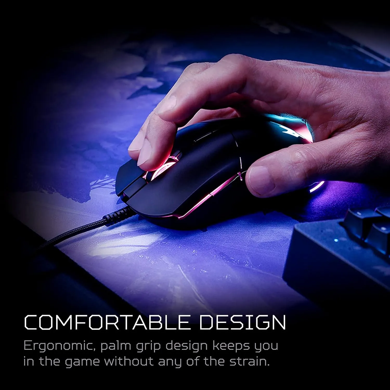 Acer Predator Cestus 330 Gaming Mouse with PixArt 3335 Sensor, Adjustable DPI Settings, 16.8 Million RGB Color Lighting Combinations & NVIDIA Reflex