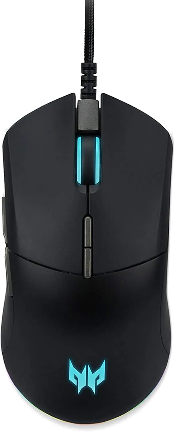 Acer Predator Cestus 330 Gaming Mouse with PixArt 3335 Sensor, Adjustable DPI Settings, 16.8 Million RGB Color Lighting Combinations & NVIDIA Reflex
