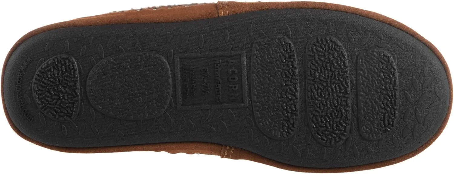 Acorn Women's Camden Recycled Moccasin Slippers with Berber lining
