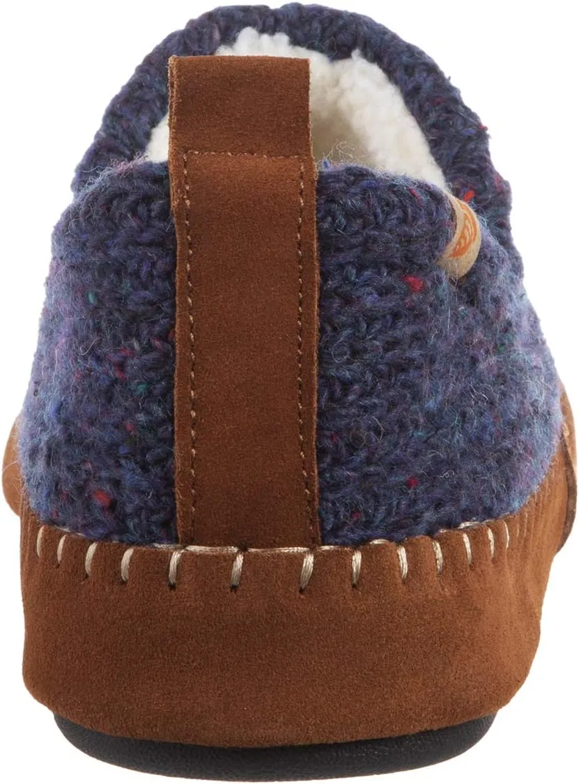 Acorn Women's Camden Recycled Moccasin Slippers with Berber lining