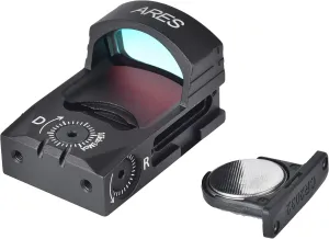 ADE RD3-028-P ARES PRO MOTION AWAKE Red Dot with 3.5 MOA Dot and Weather Shield System for Optics Ready Pistol/Optic Plate that is compatible with Doctor/Vortex Venom/Burris Fastfire Footprint/pattern