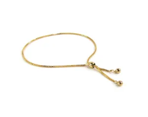 Adjustable Box Chain Slide Bracelet