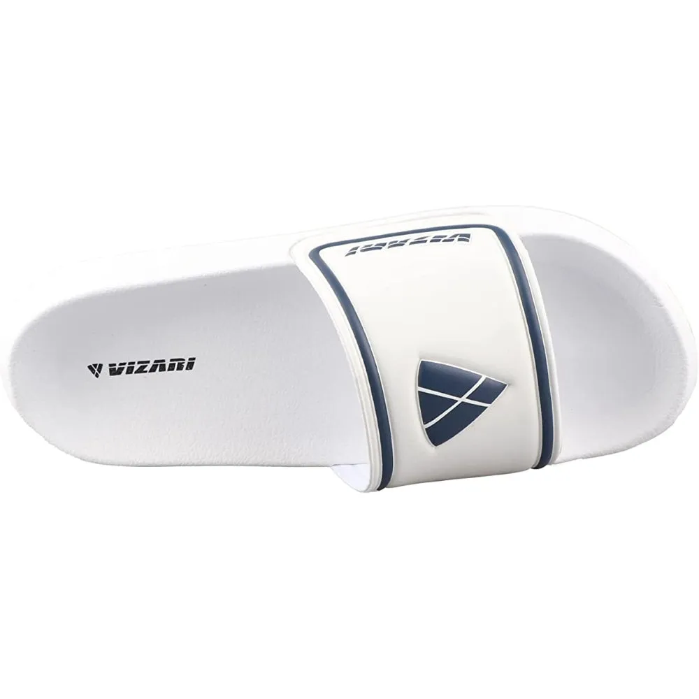 Adult Soccer Slide Sandals - White
