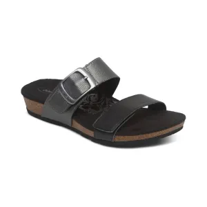 Aetrex Women's Daisy Adjustable Slide Sandal