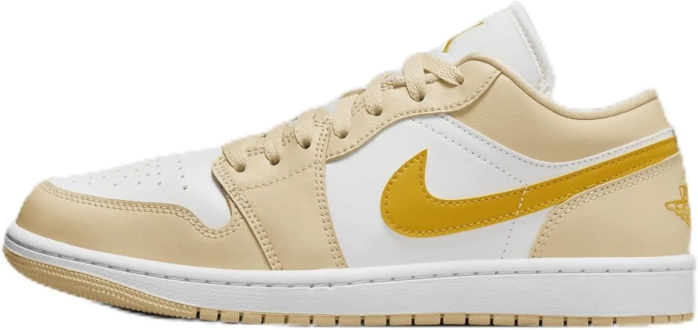 Air Jordan 1 Low Women's Shoes (DC0774-170, Sail/Pale Vanilla/White/Yellow Ochre) Size 5