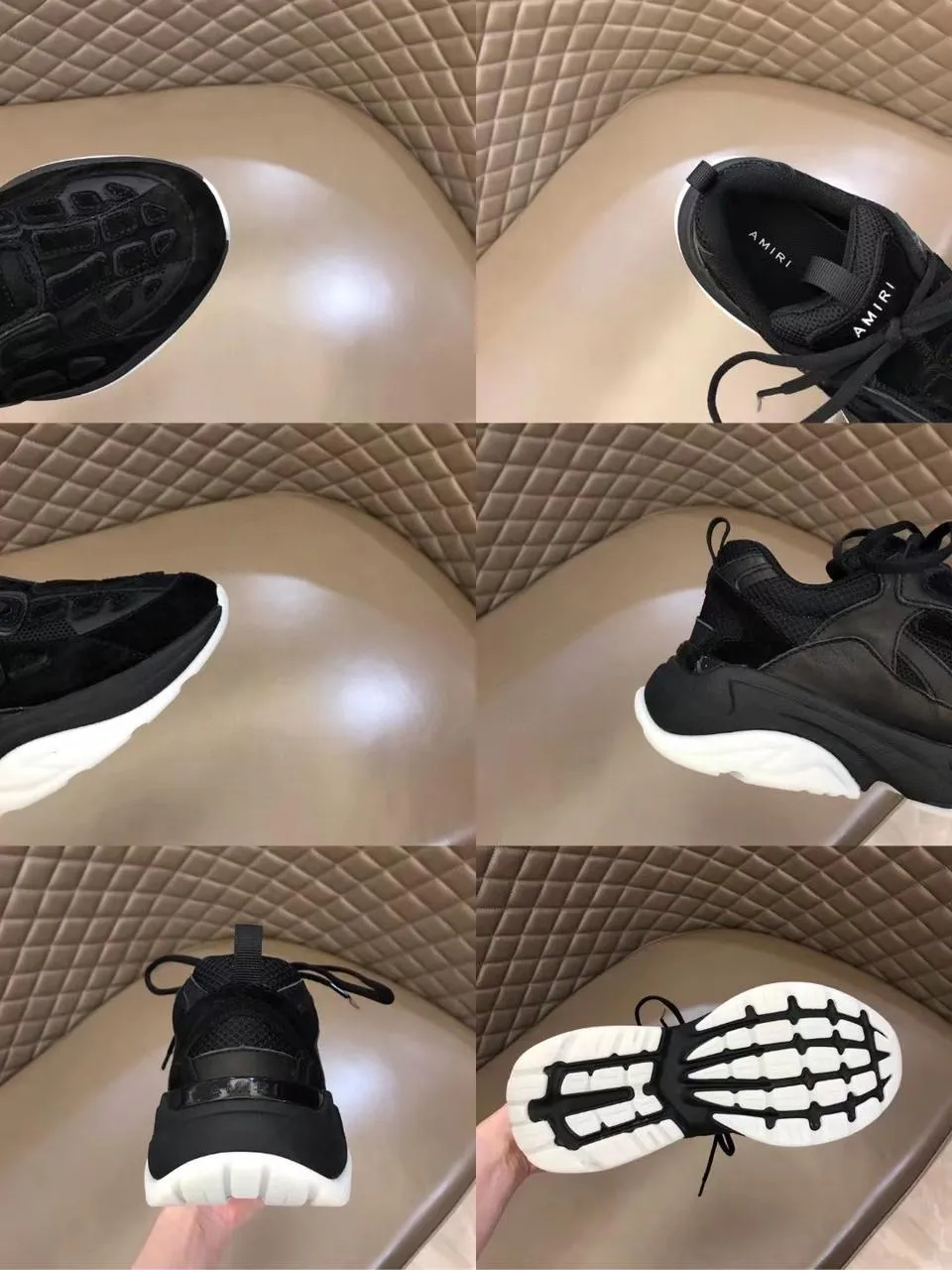 AMIRI || Men's Bone Runner Sneakers in Black