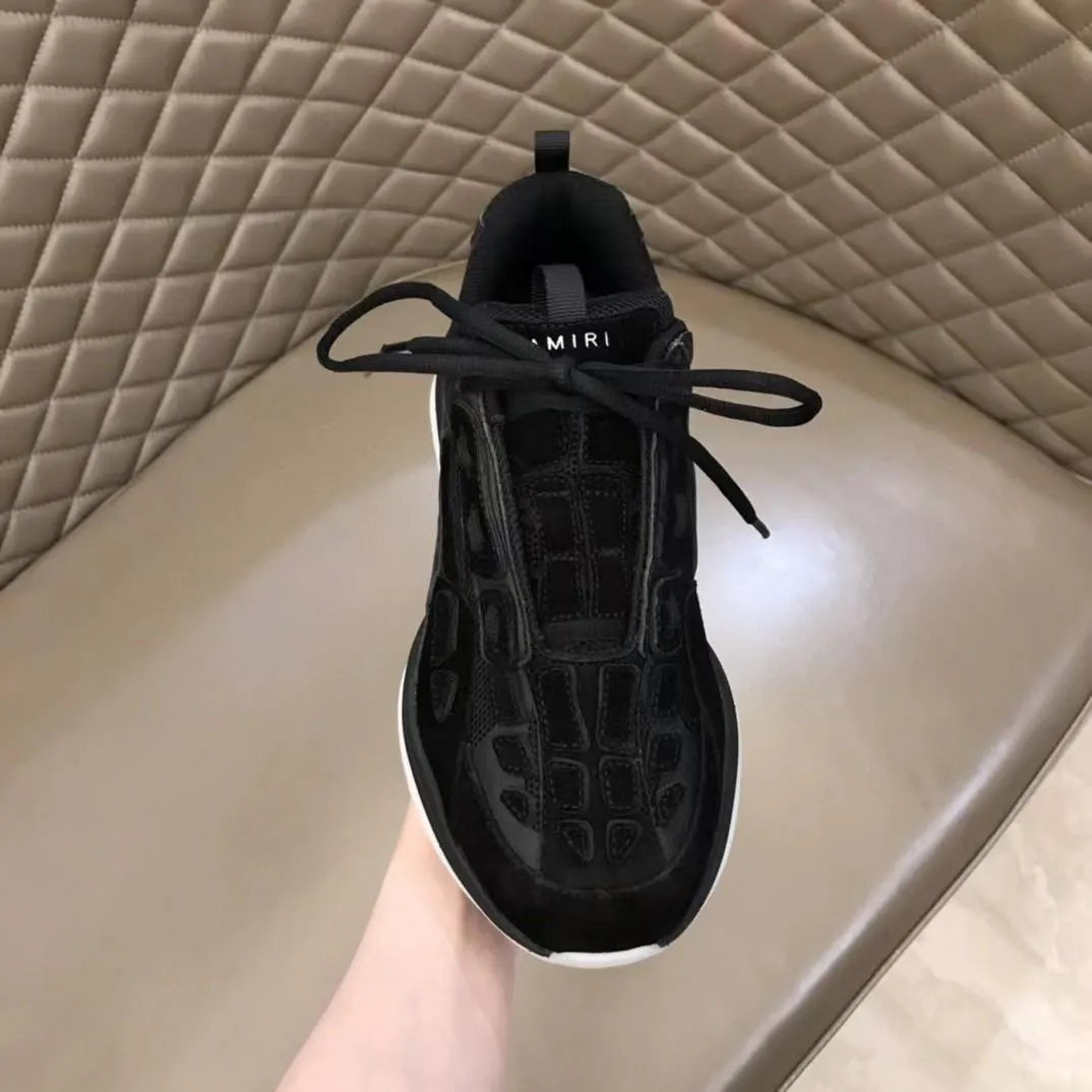 AMIRI || Men's Bone Runner Sneakers in Black