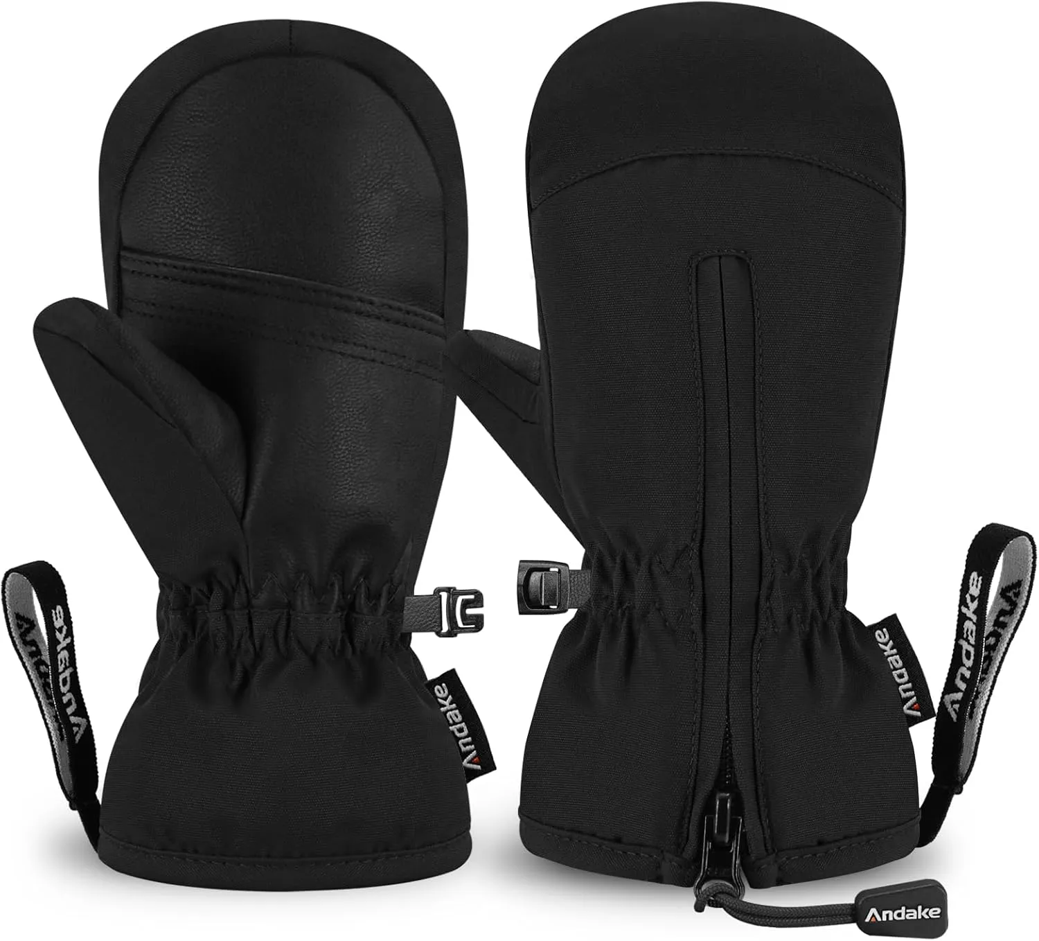 Andake Kids Ski Mittens Gloves Waterproof&Breathable Winter Warm Snow Gloves for Ages 1-10 Toddler Baby Girls and Boys