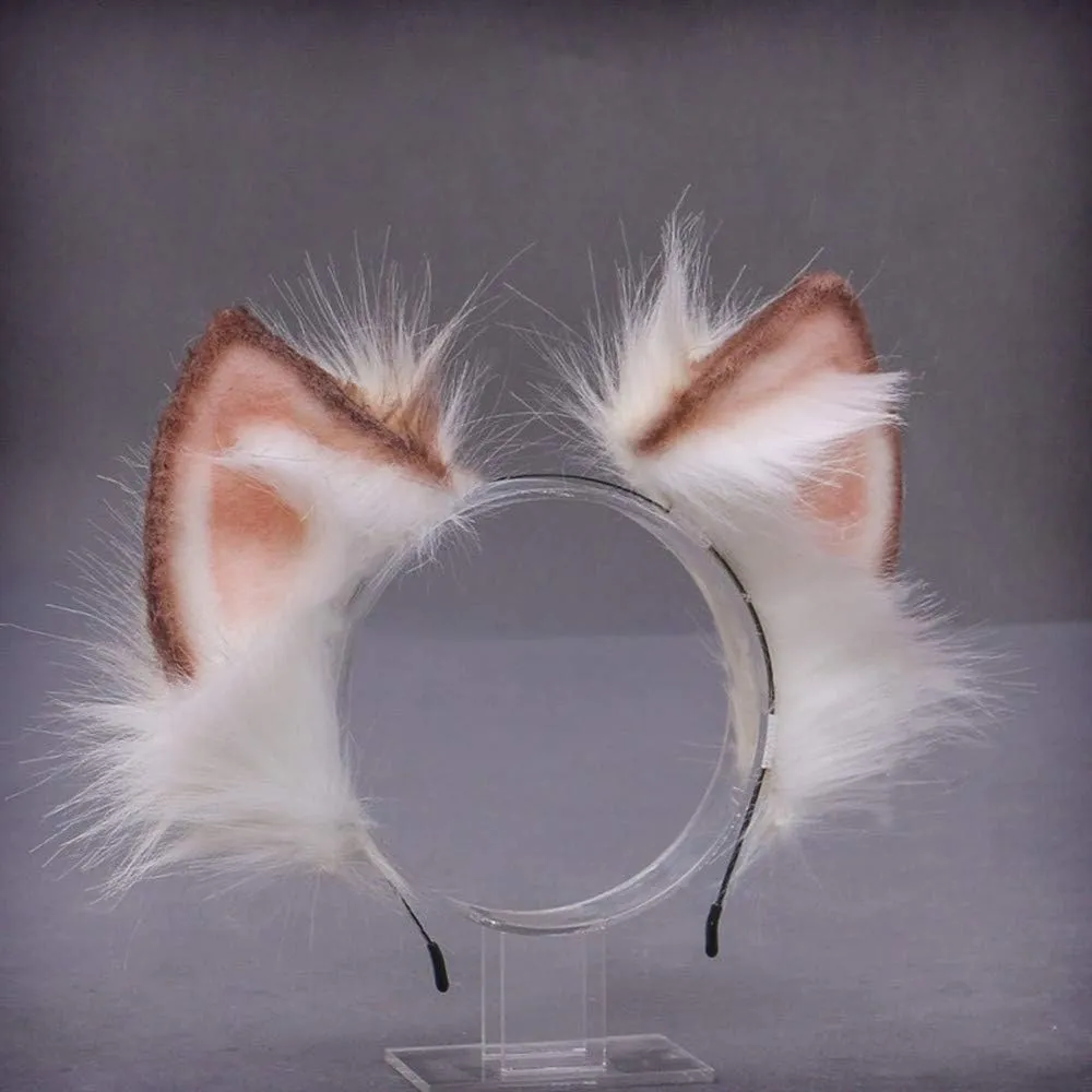 Animal Fox Cat Dog Ears Headband Halloween Cosplay Hairband