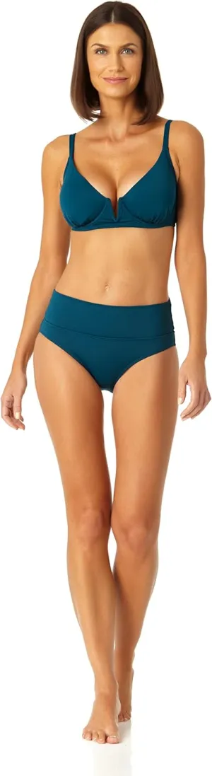 Anne Cole Women's Standard V Wire Elongated Underwire Bikini Top