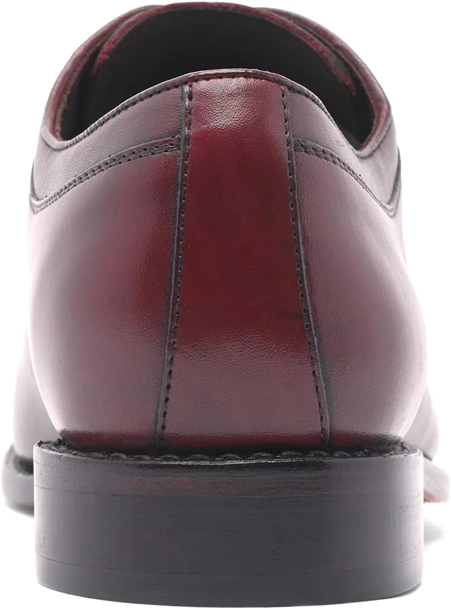 Anthony Veer Wallace Split-Toe Dress Shoes for Men | Lace-up | Goodyear Welt Construction | Cushioned Footbed & Recraftable Leather Sole with Stacked Heel | Full Grain Calfskin Leather Upper