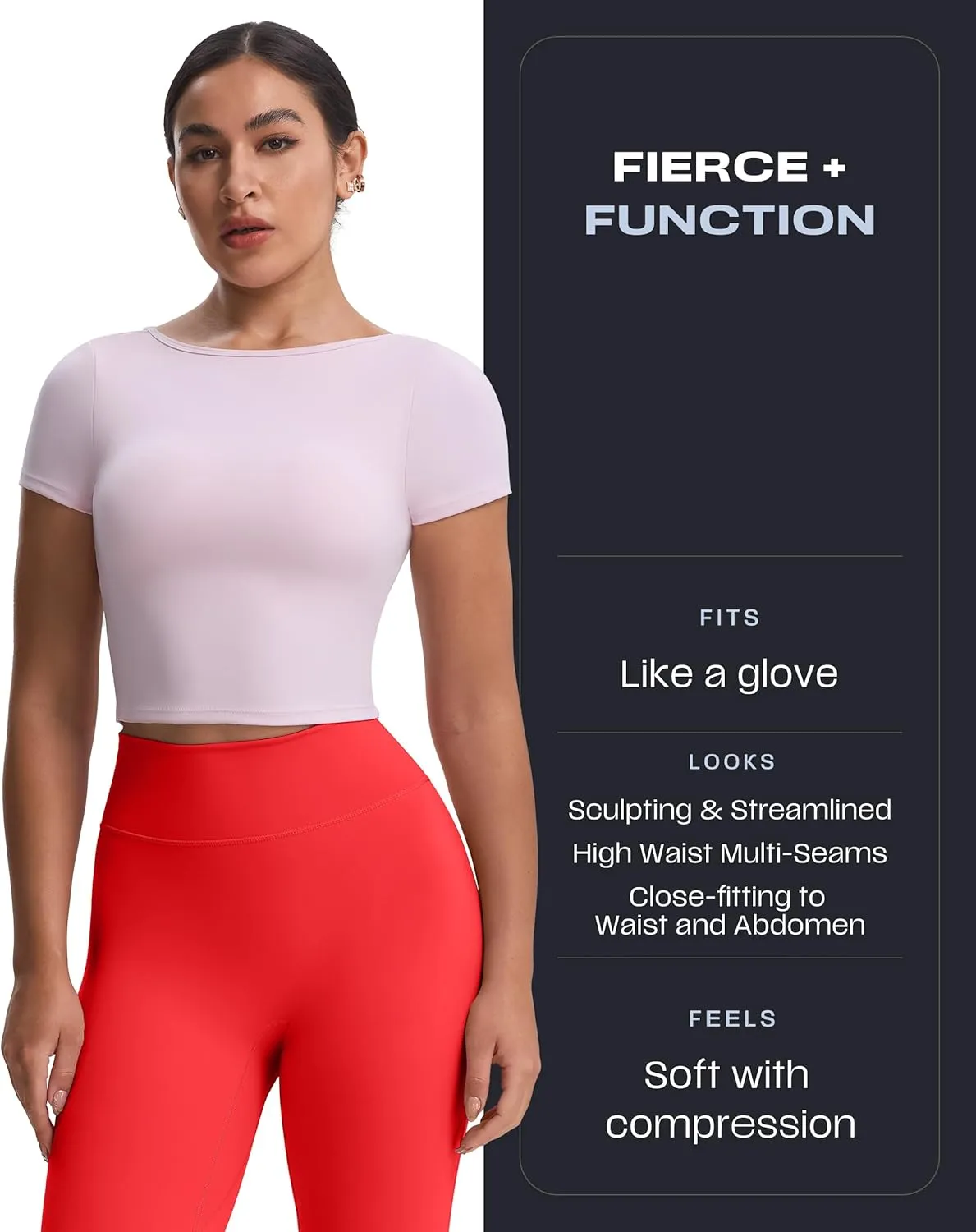 Aoxjox High Waisted Workout Leggings for Women Trinity Yoga Pants 26.5"