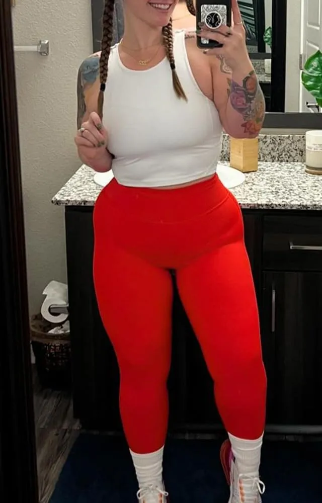 Aoxjox High Waisted Workout Leggings for Women Trinity Yoga Pants 26.5"
