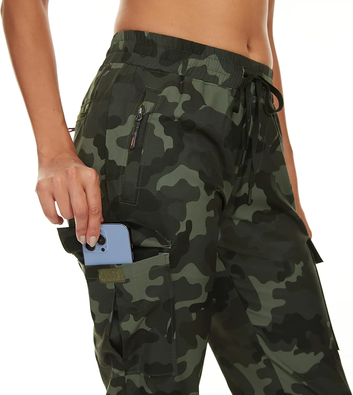 Arunlluta Hiking Pants Women Lightweight Cargo Pants Quick Dry Joggers for Women with Pockets Water-Resistant Travel Pants