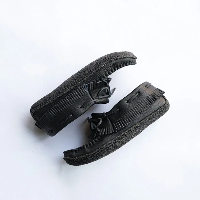 BASTIEN　Moose Hide Fringe Mid Cut Moccasin