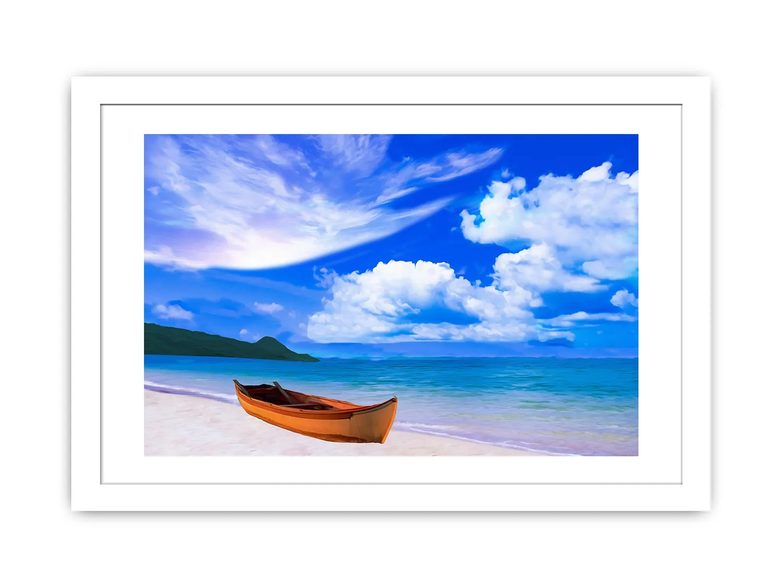 Beach Boat  Painting