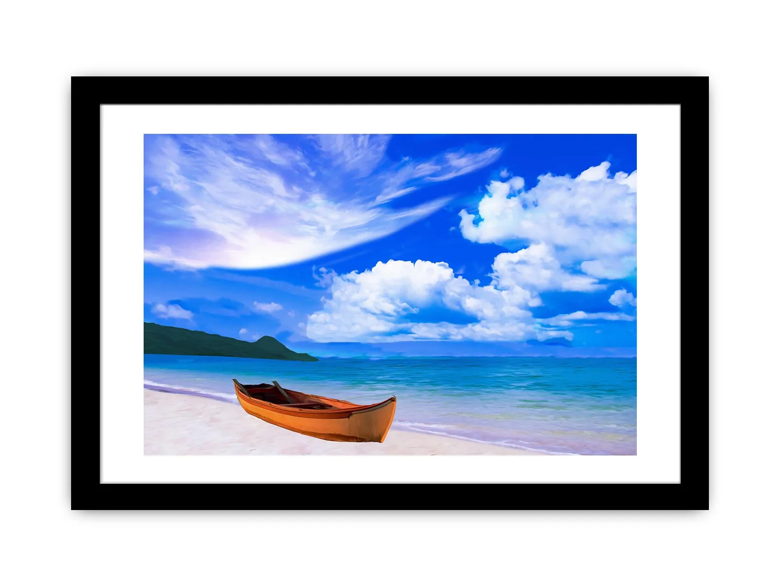 Beach Boat  Painting