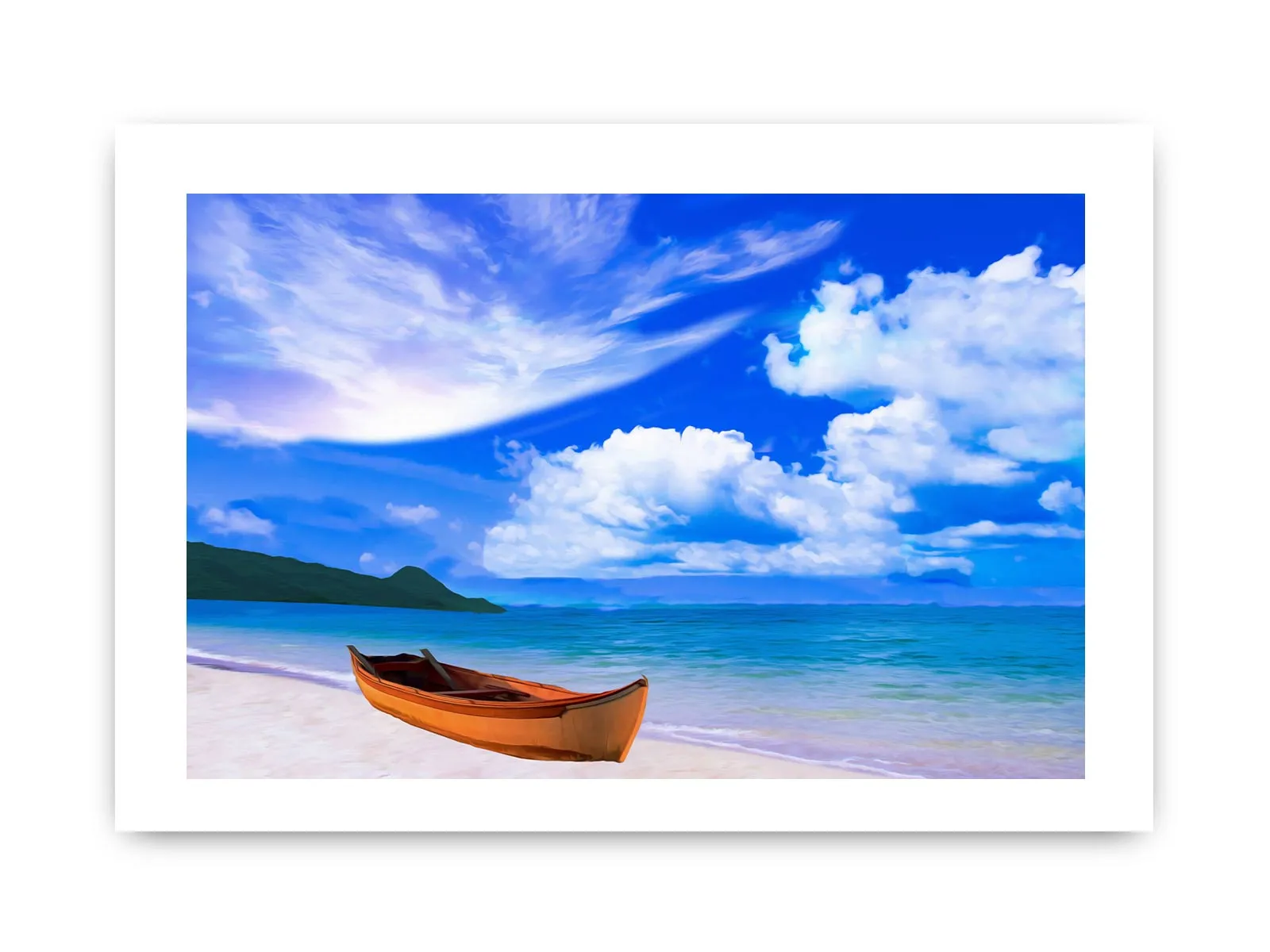 Beach Boat  Painting