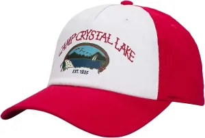 Bioworld Friday The 13th Mens' Camp Crystal Lake Adult Soft Hat with Adjustable Strap Red