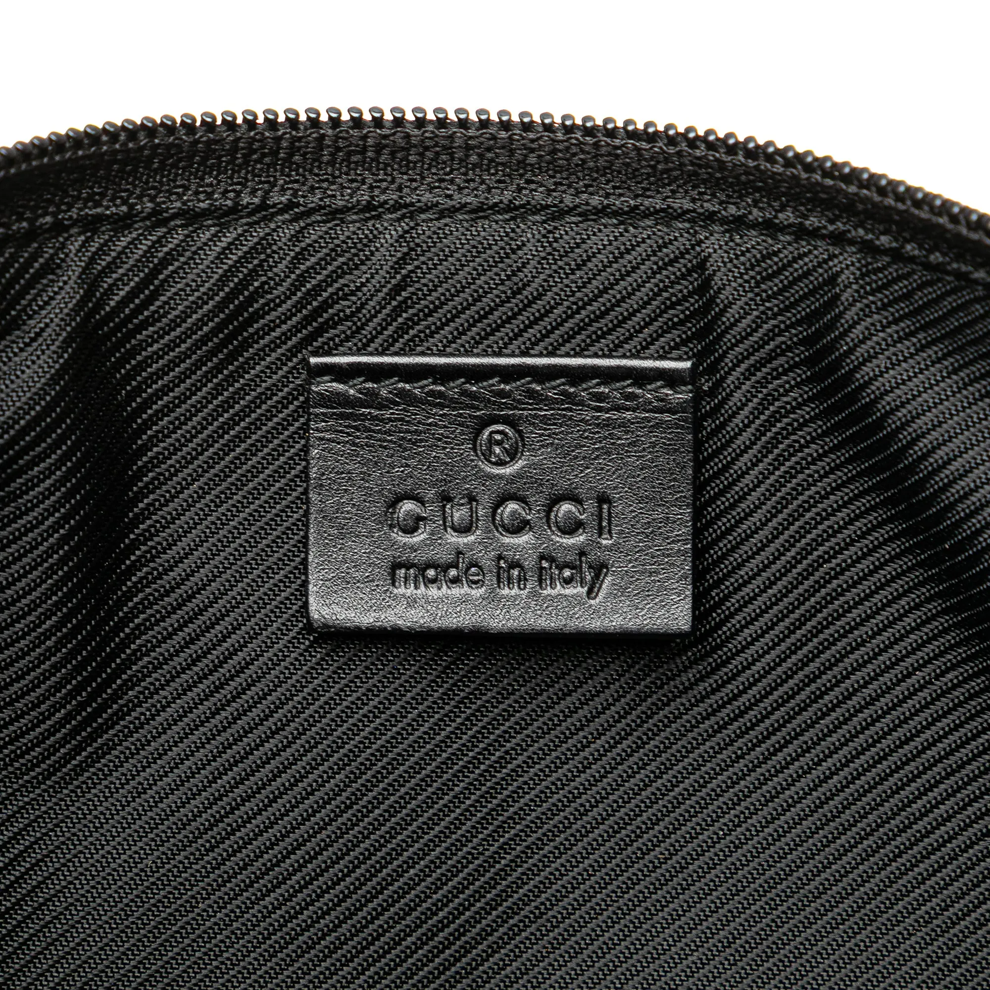 Black Gucci GG Canvas Boat Shoulder Bag