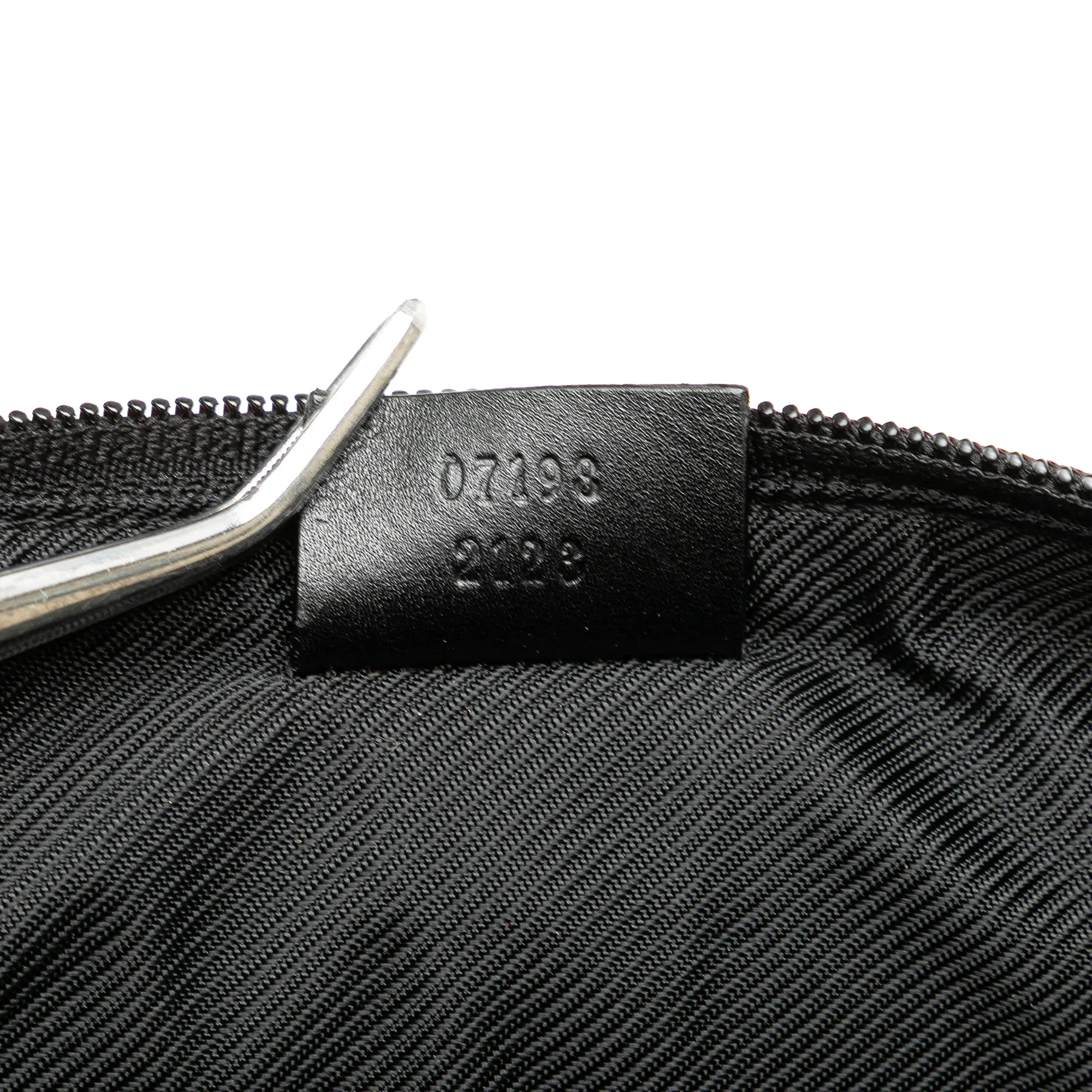 Black Gucci GG Canvas Boat Shoulder Bag