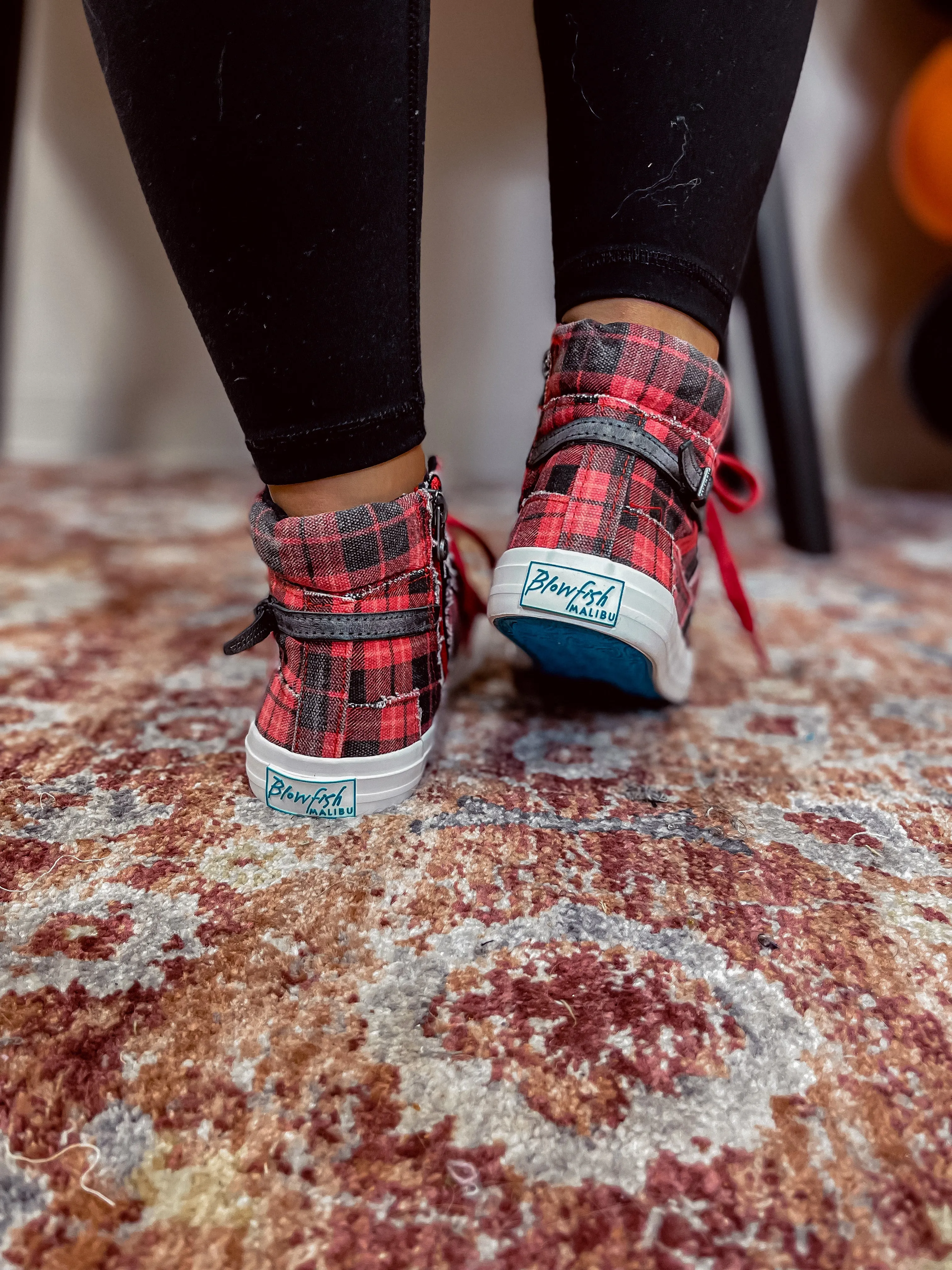 Blowfish Red Grand Canyon Plaid Memphis Sneaker