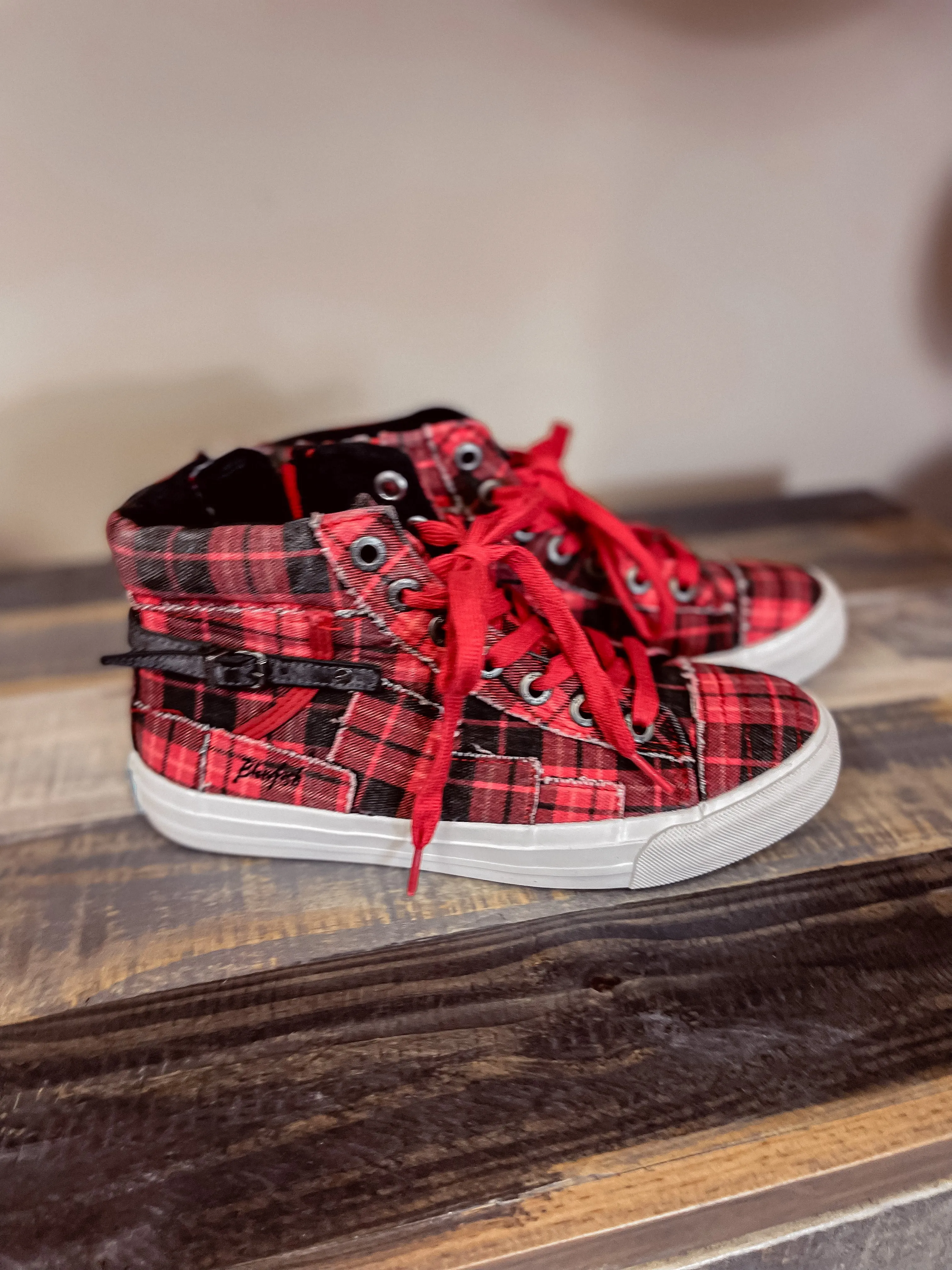 Blowfish Red Grand Canyon Plaid Memphis Sneaker