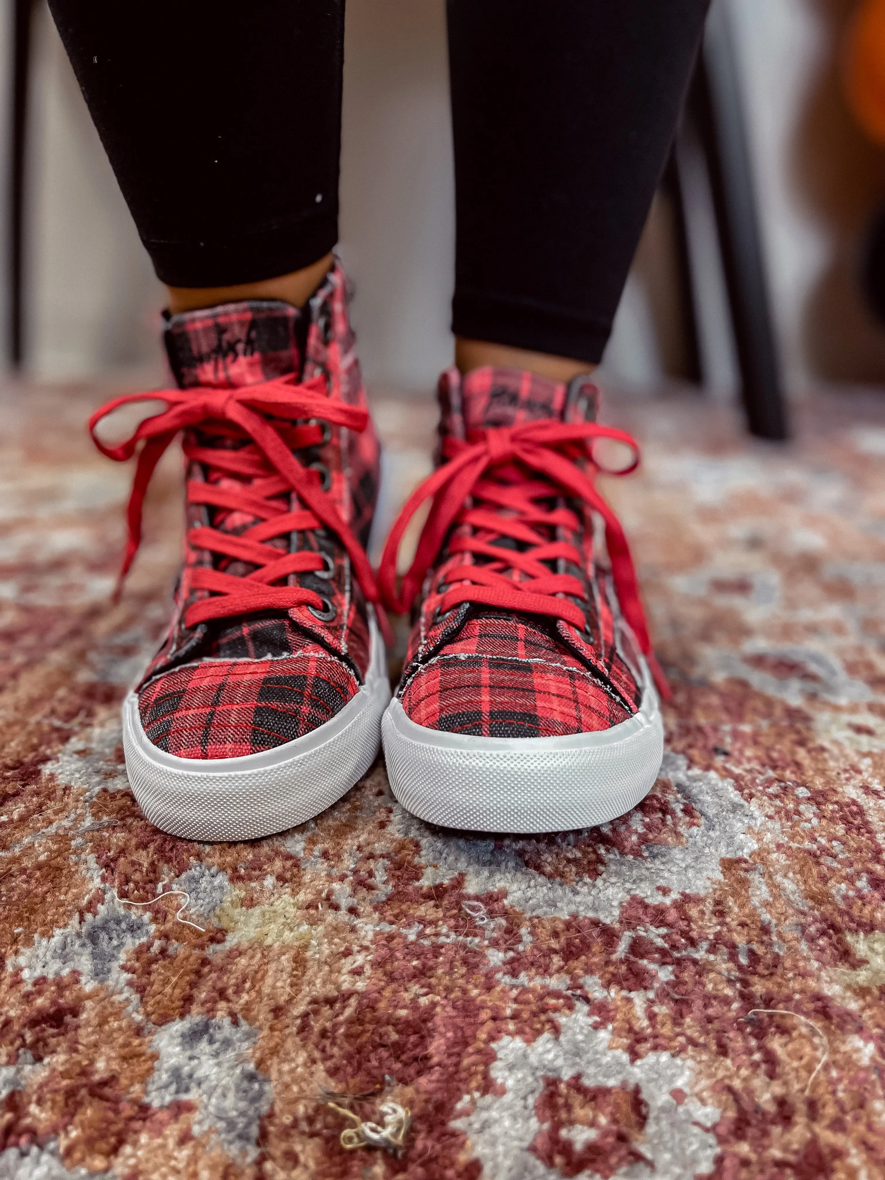 Blowfish Red Grand Canyon Plaid Memphis Sneaker