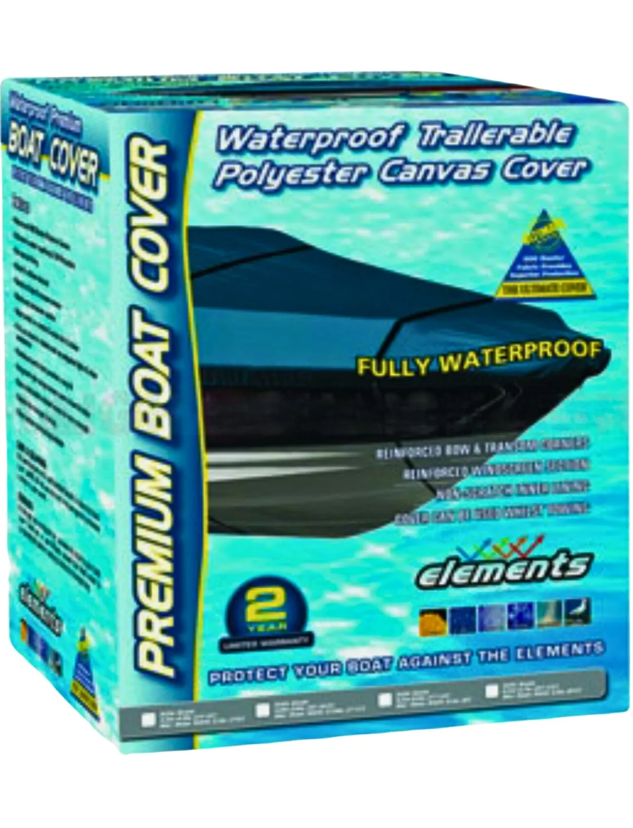 Boat Cover Canvas fits 5.2m - 5.8m