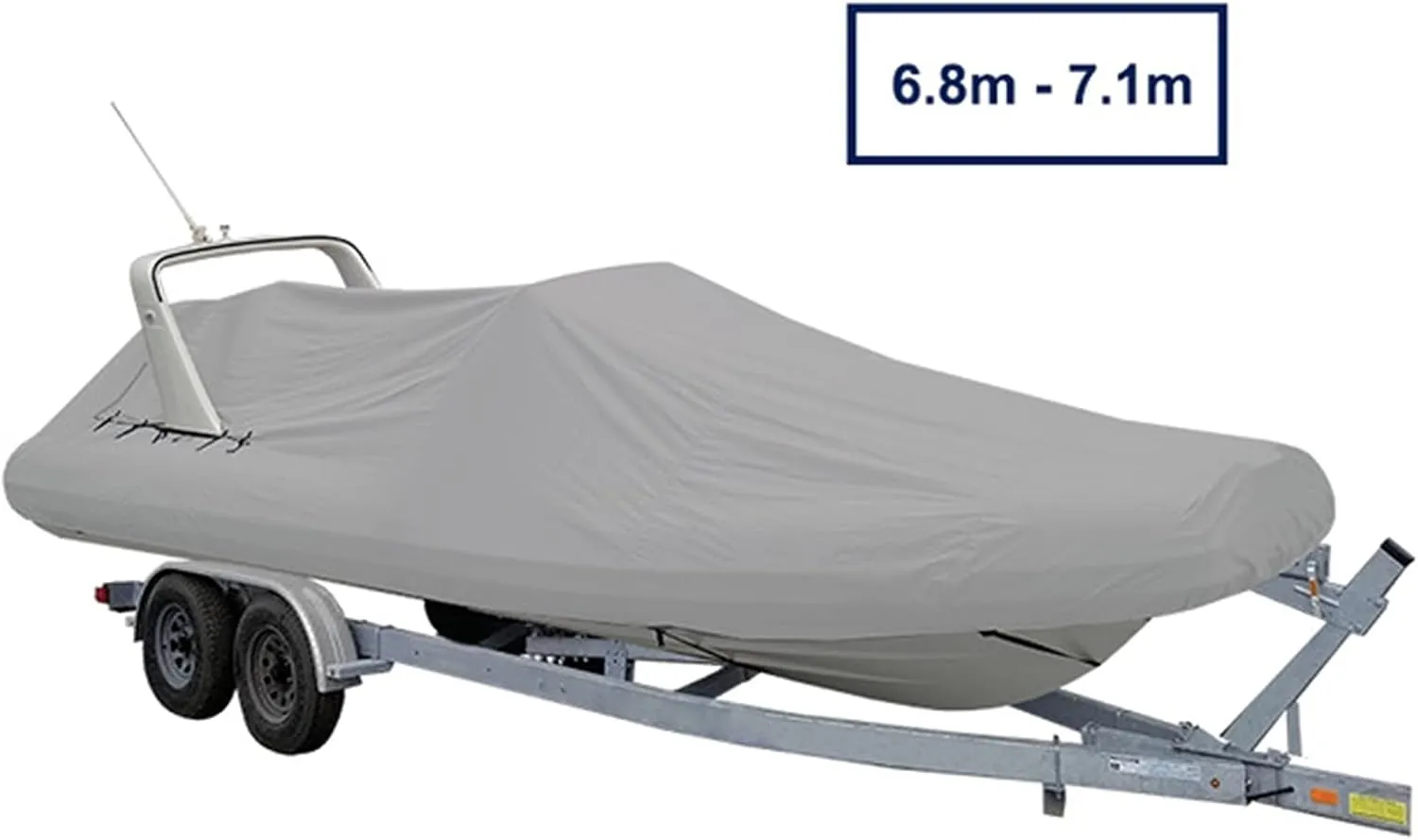 Boat Cover Inflatable Heavy-Duty Marine Boat Accessories Water Sun Proof UV Protection (Color : 6.8 7.1m)