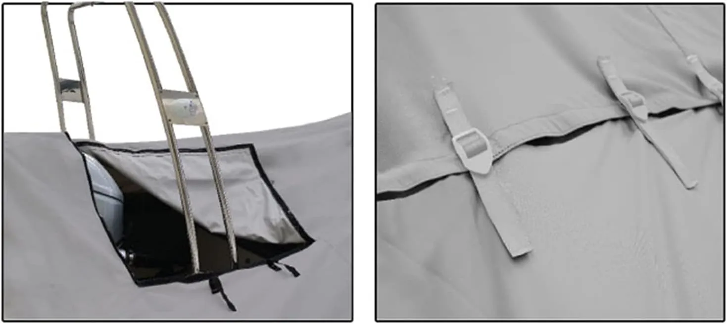Boat Cover Inflatable Heavy-Duty Marine Boat Accessories Water Sun Proof UV Protection (Color : 6.8 7.1m)