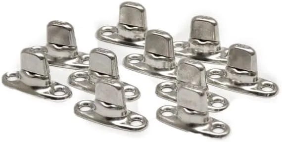 Boat Twist Lock Fastener 1706643 | Nickel/Brass (Set of 10)