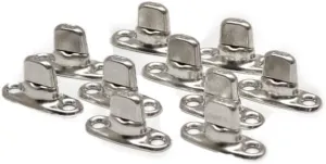 Boat Twist Lock Fastener 1706643 | Nickel/Brass (Set of 10)
