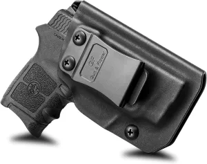 Bodyguard 380 Holster, IWB Kydex Holster Compatible with M&P Bodyguard 380 Auto & Integrated Laser Pistol, Inside Concealed Carry Holster, Adj. Cant, Adj. Retention, Available in Kydex and Polymer