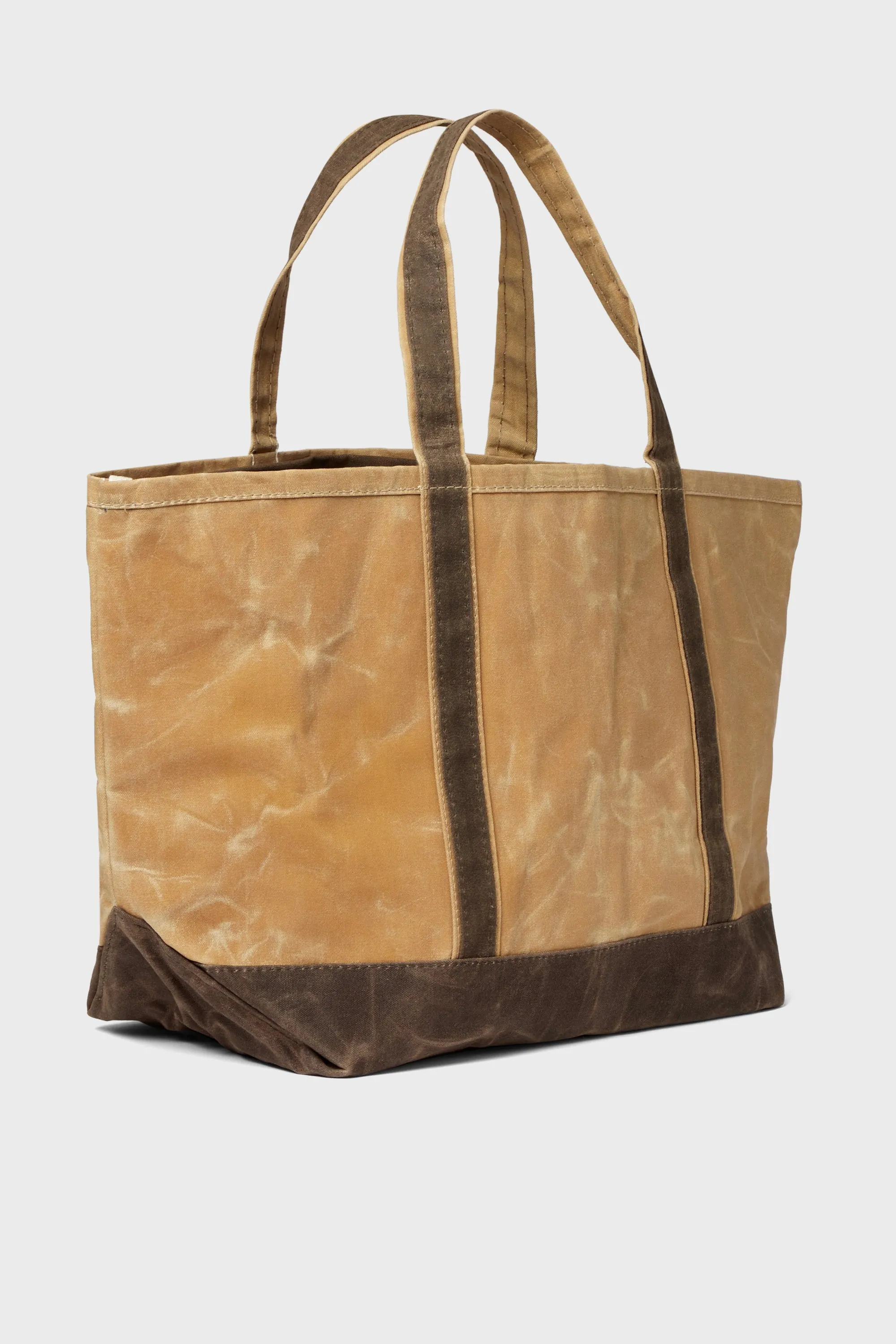 Bone Waxed Large Canvas Tote