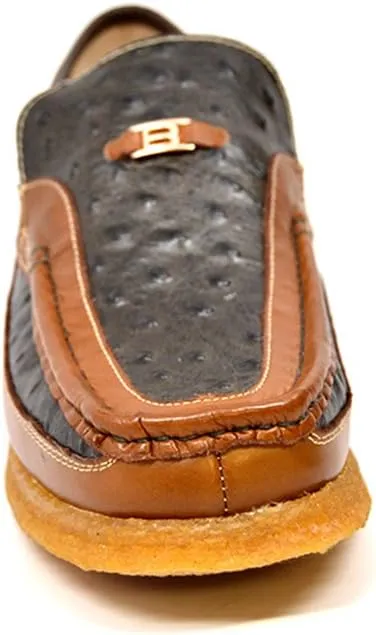 British Collection Harlem Ostrich & Leather Men Shoes