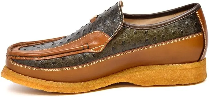 British Collection Harlem Ostrich & Leather Men Shoes