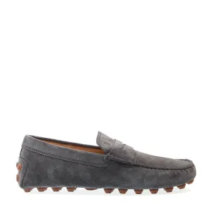 Bubble Moccasin In Gray Suede