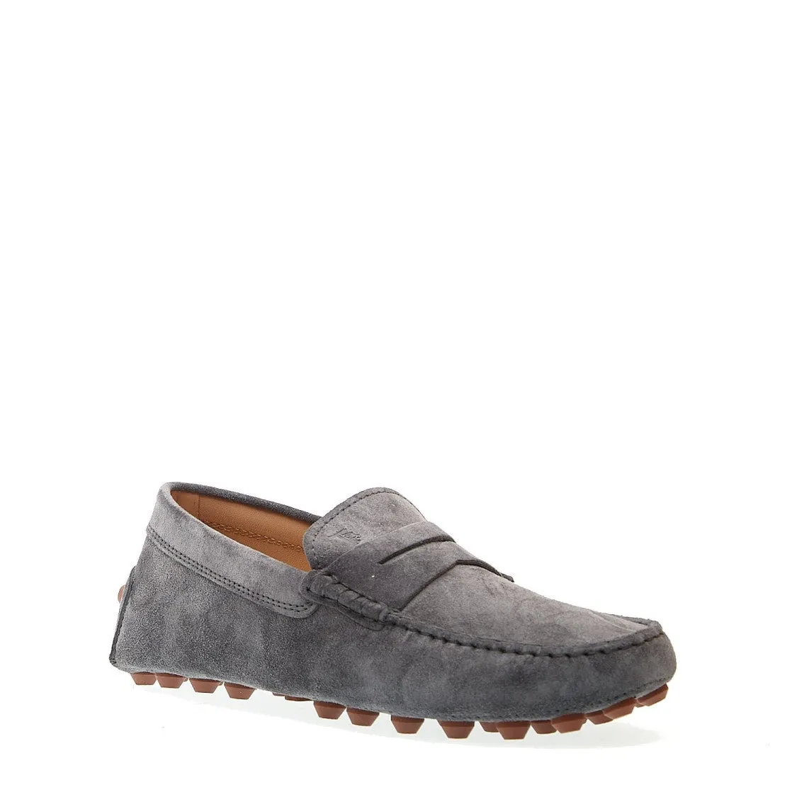 Bubble Moccasin In Gray Suede