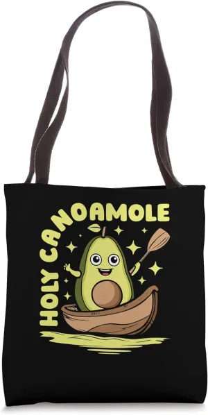 Canoeist Canoeing Rafting Boat Canoe Avocado Holy Canoamole Tote Bag