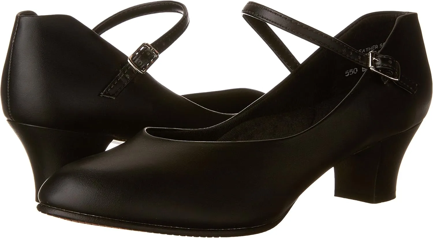 Capezio Women's Jr. Footlight Character Shoe,Black,10 W US