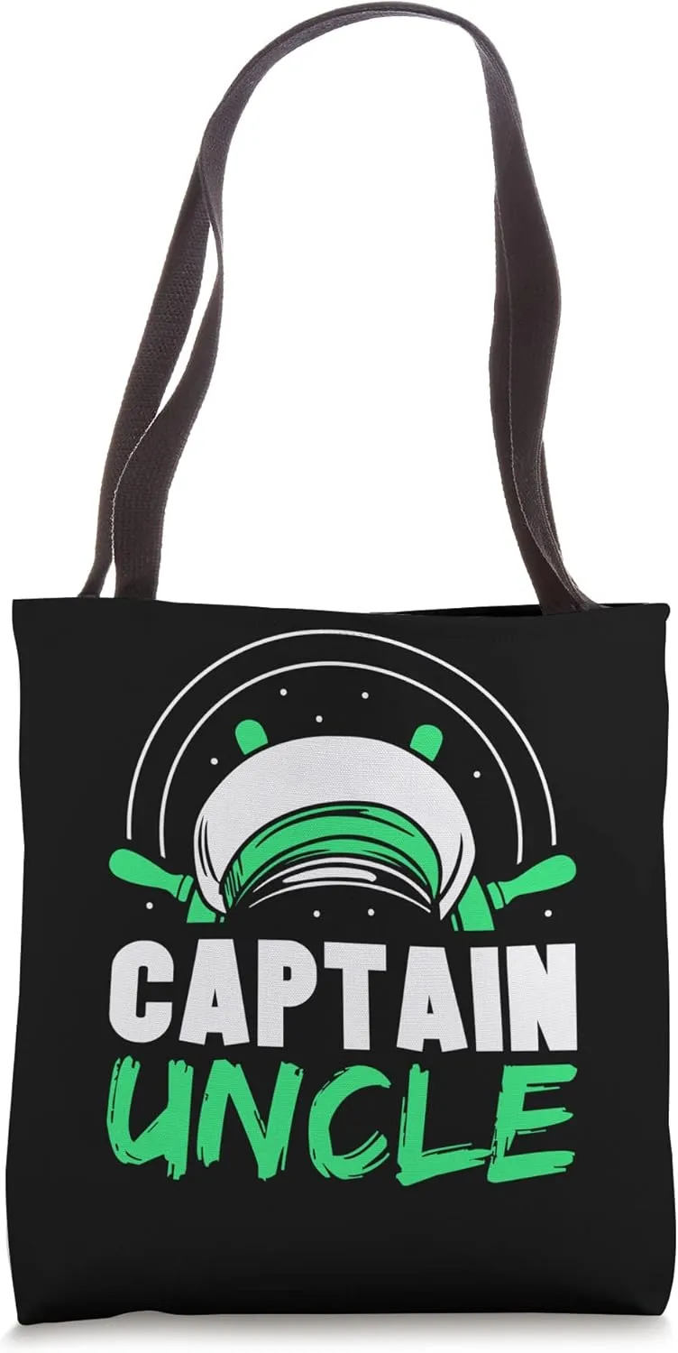 Captain Uncle Skipper Boat Yacht Ship Tote Bag