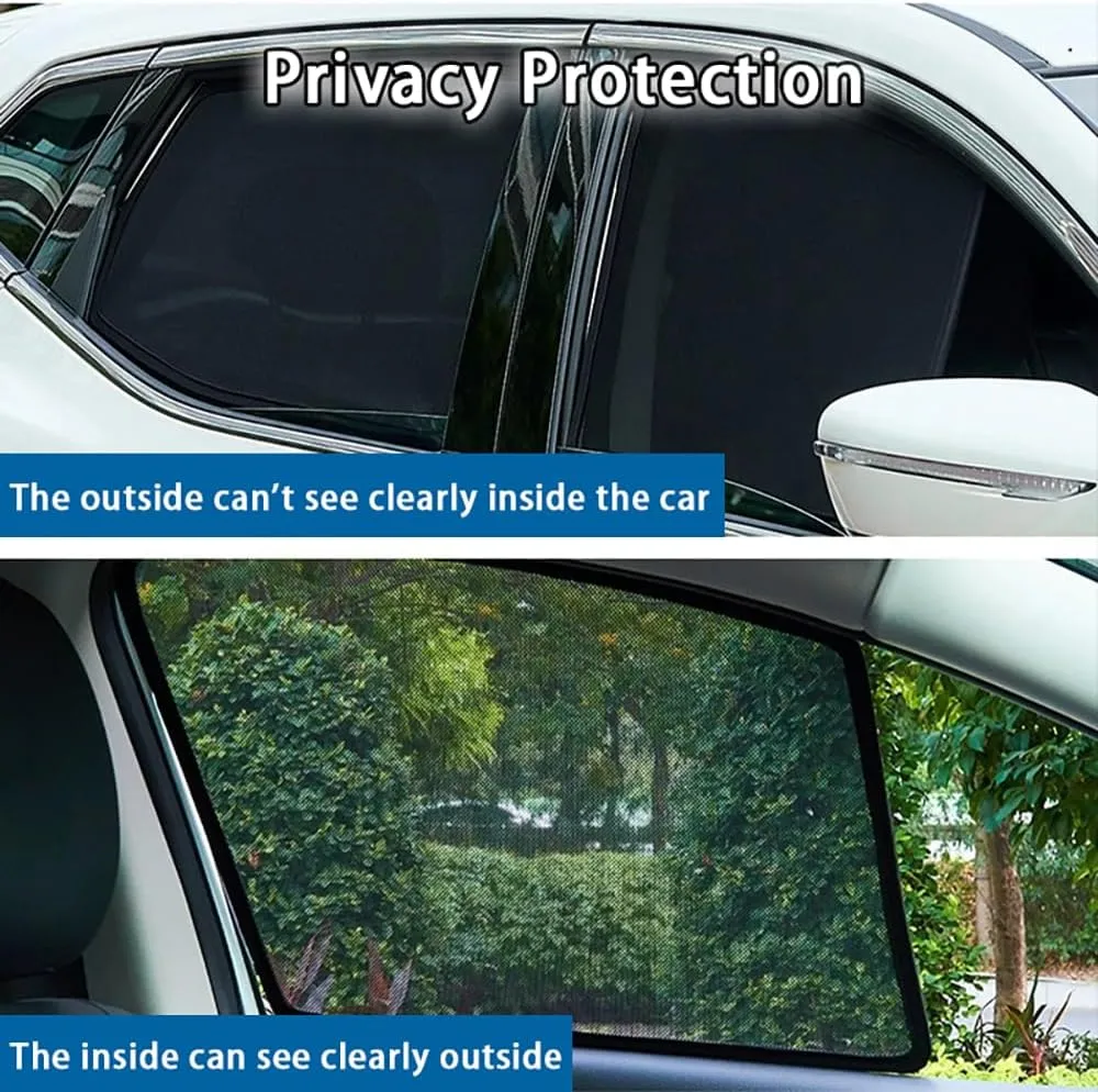 Car Window Shades for Buick Excelle Touring Edition, Breathable Mesh Sun Shield Car Window Shade Sunshades Privacy Curtains Heat Block Car Side Window Sun Shade,7pcs Wholecar