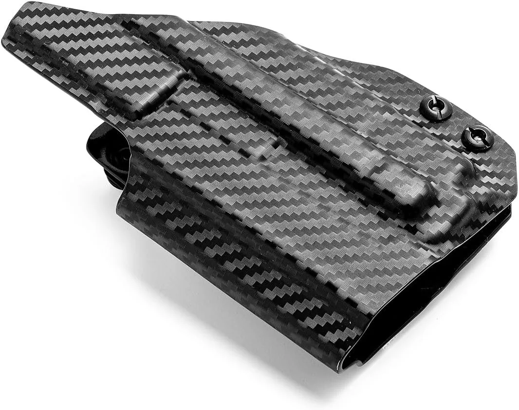 Carbon Fibre Kydex IWB Holster for PSA Dagger Compact Taurus G2C G3C G3 Sig Sauer P365 X-Macro with Olight PL mini 2 Valkyrie 600 Lumens Light