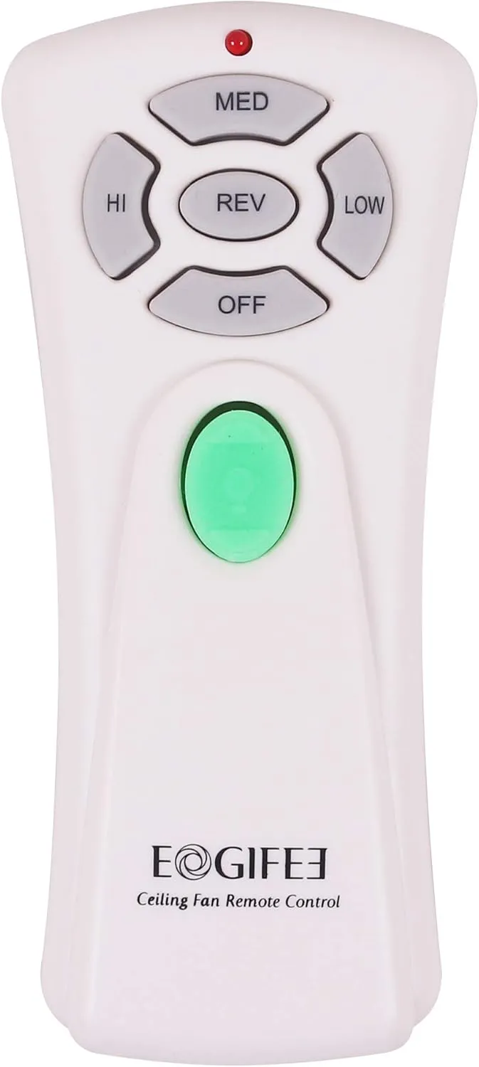 Ceiling Fan Remote Control with Reverse, Light Dimmer, 3 Speed Adjustable Control of Replacement of Hampton Bay CHQ7080T UC7080T Remote Control Only Remote