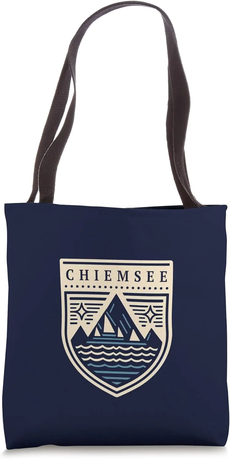 Chiemsee Deutschland | Chiemsee Lake Bavaria Germany Badge Tote Bag